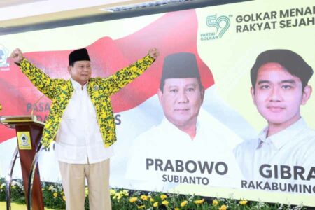 Usulkan Gibran jadi Cawapres, Partai Golkar Dinilai Berani Wadahi Pemimpin Muda Prabowo Subianto saat menghadiri Rapat Pimpinan Nasional II Golkar yang berlangsung di DPP Golkar Jakarta
