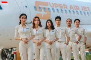 Sejumlah awak kabini Super Air Jet