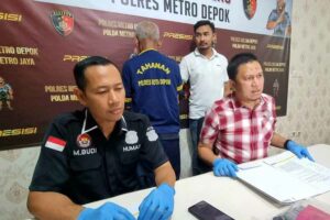 Kompol Hadi Kristanto, Kasat Reskrim Polres Metro Depok (kanan)