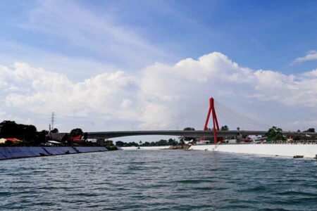 Jembatan Tano Ponggol berdiri megah, dilihat dari sisi selatan (foto: istimewa)