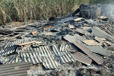Pabrik gula yang ikut terbakar dalam insiden karhutla di Cilacap
