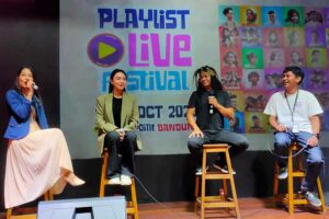 Wika Salim, nomor dua dari kiri, disebut-sebut bakal mewarnai Playlist Live Festival 2023.