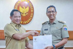 Mendagri RI Tito Karnavian dan Pj. Gubernur DKI Jakarta Heru Budi Hartono