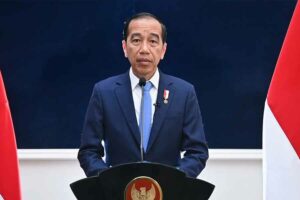 Presiden Joko Widodo saat menyempaikan keterangan pers di Washington, AS