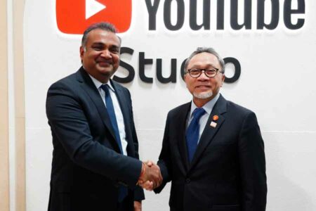 Menteri Perdagangan RI Zulkifli Hasan bertemu dengan CEO YouTube, Neal Mohan di San Francisco, Amerika Serikat (foto: Dok Kemendag)