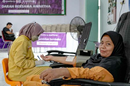 Amartha Gelar Aksi Solidaritas Sosial UMKM dengan Donor Darah dan Literasi Keuangan
