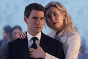 Vanessa Kirby bersama Tom Cruise dalam Mission: Impossible - Dead Reckoning Part One (2023) (foto: Dok Paramount Pictures)