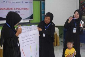 Wahana Visi Indonesia Lakukan Penanganan Stunting di Empat Provinsi Indonesia Kegiatan Tim Pendamping Keluarga (TPK) Desa Sungai Baru, Sambas, Kalimantan Barat.