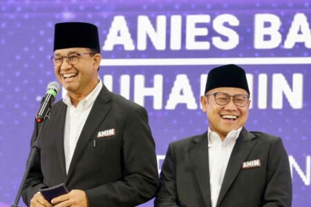 Pasangan AMIN, Anies Baswedan dan Muhaimin Iskandar (foto: facebook @cakiminow)