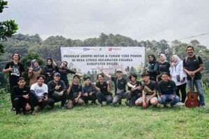 BRI Ventures dan Riung Rimbaraya Indonesia Tanam 1.280 Pohon dalam Program Adopsi Hutan