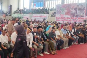 Ribuan pendukung Anies Baswedan-Muhaimin Iskandar (AMIN) dari pantai utara Jawa Tengah