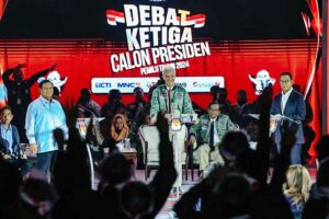 Suasana Debat Capres Ketiga KPU