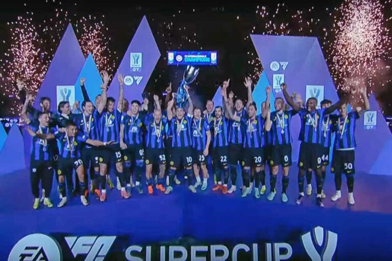 Taklukkan Napoli 1-0, Inter Milan Sabet Gelar Piala Super Italia 2023 Gol Lautaro Martinez membawa Inter Milan meraih Piala Super Italia (foto: istimewa)