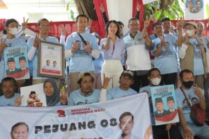 Deklarasi pelaku UMKM yang tergabung Relawan Pejuang 08 di Rumah Kertanegara 4