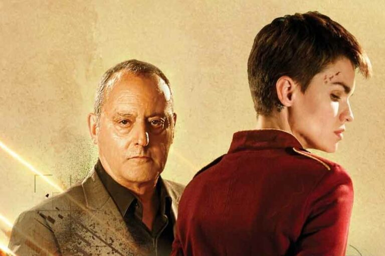 Jean Reno dan Ruby Rose dalam The Doorman (2020)
