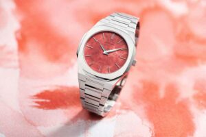 Tiga Rekomendasi Kado Unik untuk Imlek dan Valentine D1 Milano Ultra Thin Bracelet 40MM Watercolor Red, salah satu alternatif kado spesial di momen Imlek dan Hari Valentine