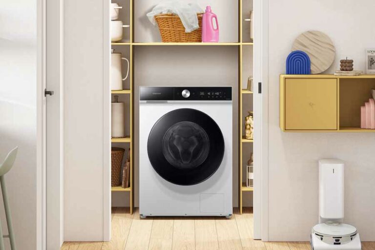 Samsung SmartExchange, Jalan Cerdas Membuang Limbah Barang Elektronik Samsung Bespoke AI Washer+Dryer Combo dilengkapi fitur AI Ecobubble yang lebih bersih dan hemat energi