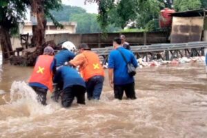 Bencana banjir karena curah hujan tinggi di Kabupaten Tangerang, Provinsi Banten (foto: BPBD Kota Tangerang)