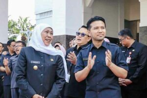Gubernur Khofifah Indar Parawansa dan Wakil Gubernur Emil Elestianto Dardak