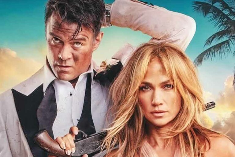 Jennifer Lopez dan Josh Duhamel dalam Shotgun Wedding (2022)