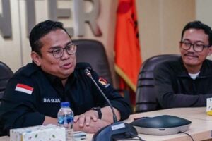 Ketua Bawaslu Rahmat Bagja saat memberikan keterangan dalam konferensi pers (foto: Dok Bawaslu)