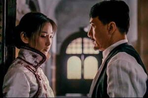 Bingbing Li dan Jackie Chan dalam sebuah adegan dalam film 1911 (2011)