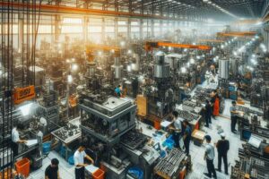Regulasi di Indonesia Longgar, Investasi di Sektor Industri Manufaktur Meningkat Ilustrasi kesibukan di sebuah perusahaan industri manufaktur