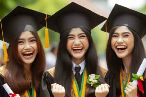 PT Pertamina Hulu Indonesia dan Pertamina Foundation Luncurkan Program Beasiswa Sobat Bumi Kalimantan Ilustrasi lulusan sekolah di Indonesia