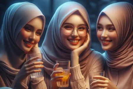 Puasa Tanpa Risiko Dehidrasi, Minum Air Putih Saat Sahur dan Berbuka Ternyata Ada Rumusnya! Ilustrasi minum air putih saat berbuka puasa