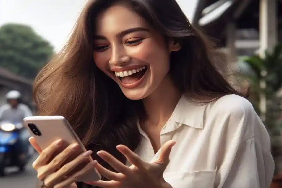 Ilustrasi pengguna layanan teknologi mobile