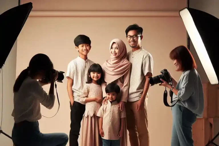 Peluang Bisnis dengan Modal Minim Jelang Lebaran, Dicoba yuk! Ilustrasi studio foto untuk keluarga