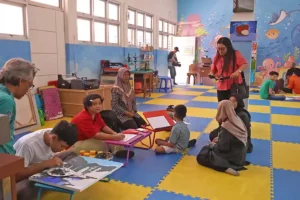 CFCI UNICEF saat berkunjung di tempat pelayanan publik anak