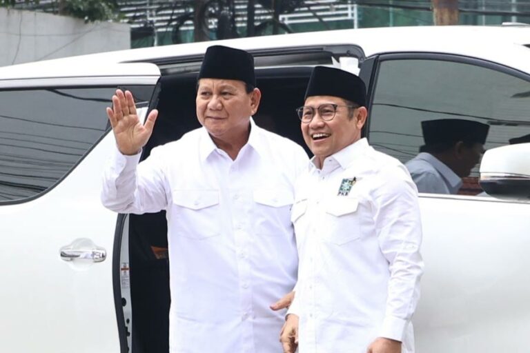 Prabowo Subianto saat bertemu dengan Muhaimin Iskandar