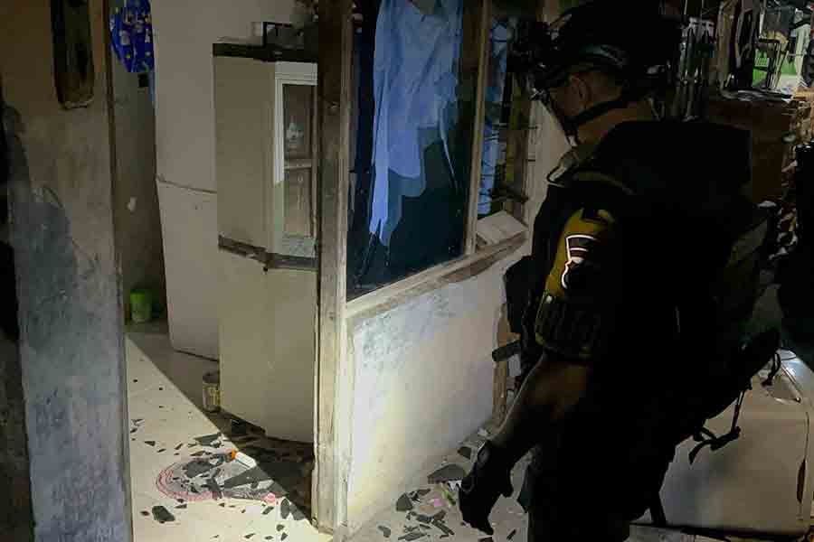 Kondisi rumah korban amuk sembilan pemuda di Solo. (foto: Dok Humas Polri)