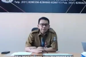 Tangkapan layar Kadinkes Jatim, dr. Erwin Astha Triyono dalam Webinar Hari Tuberkulosis Dunia Provinsi Jawa Timur Tahun 2024