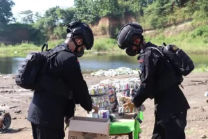 Pemusnahan 5.103 petasan Hasil Operasi Pekat 2024 Polres Kendal (foto: Dok Humas Polri)