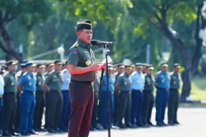 Momen Idulfitri, Panglima TNI Ajak Prajurit dan PNS Implementasikan Kebaikan Panglima TNI Jenderal TNI Agus Subiyanto saat memberikan sambutan dalam Apel Khusus Halal Bihalal di Lapangan B3 Mabes TNI Cilangkap, Jakarta Timur