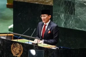 Menteri Pariwisata dan Ekonomi Kreatif/Kepala Badan Pariwisata dan Ekonomi Kreatif (Menparekraf/Kabaparekraf) Sandiaga Salahuddin Uno