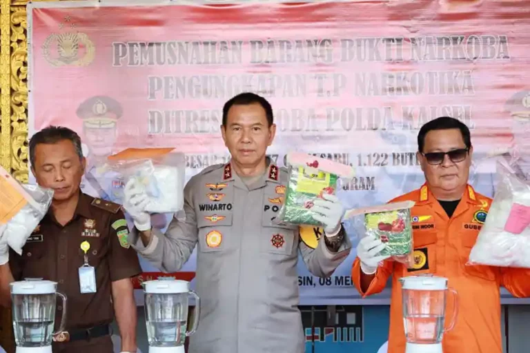 Polda Kalsel berhasil mengungkap kasus besar narkoba (foto: Dok Humas Polri)