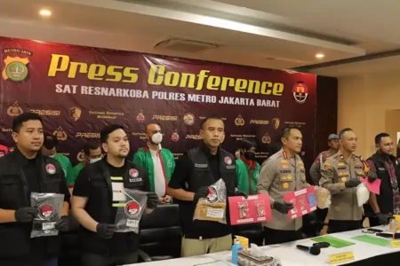 Polres Jakbar Ungkap Kasus Narkoba Senilai Rp 9 Miliar Lebih dalam Sebulan