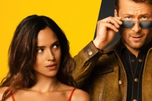 Adria Arjona bersama Glen Powell dalam Hit Man (2023) (foto: Dok Netflix)