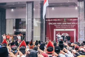 Pancasila: Filter Masa Depan Indonesia dalam Era Kemajuan Teknologi Upacara Peringatan Hari Lahir Pancasila di Kementerian Hukum dan HAM (Kemenkumham) RI