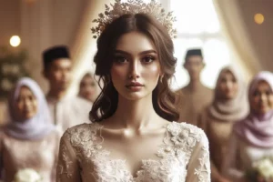 Ilustrasi pengantin wanita