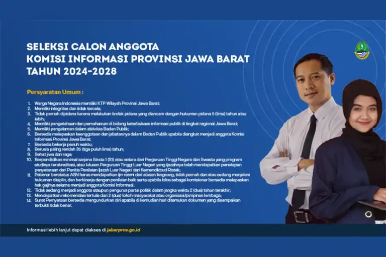 Pemda Jabar Gelar Seleksi Anggota Komisi Informasi 2024-2028