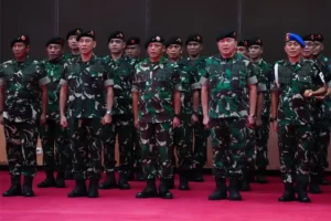 Panglima TNI Terima Laporan Korps Kenaikan Pangkat 22 Perwira Tinggi TNI