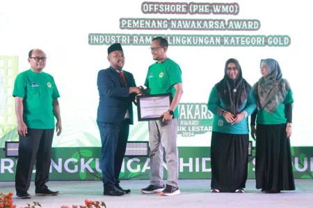 PHE WMO meraih penghargaan BRILIAN (Bina Industri Ramah Lingkungan) kategori GOLD, yang merupakan kategori tertinggi dalam ajang ini.
