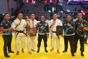 Polda Metro Jaya Raih Juara Umum di Kejuaraan Judo Kapolri Cup 2024 Tim Judo Polda Metro Jaya