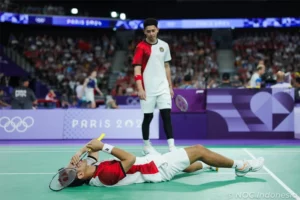 Fajar Alfian/Muhammad Rian Ardianto, ganda putra Indonesia, akhirnya tersingkir dari perempat final bulutangkis Olimpiade 2024 Paris (foto: Dok Kemenpora)