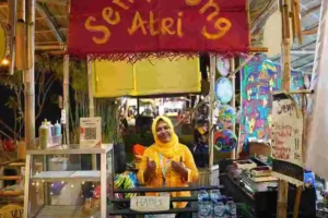 Salah satu kios di Pasar Kangen Gebyar BCA Merah Putih: Indonesia Banget
