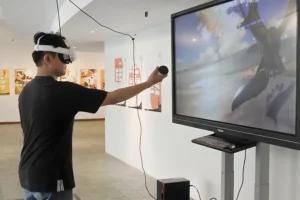 Penggunaan teknologi virtual reality dalam Pameran GoetheVR di Jakarta